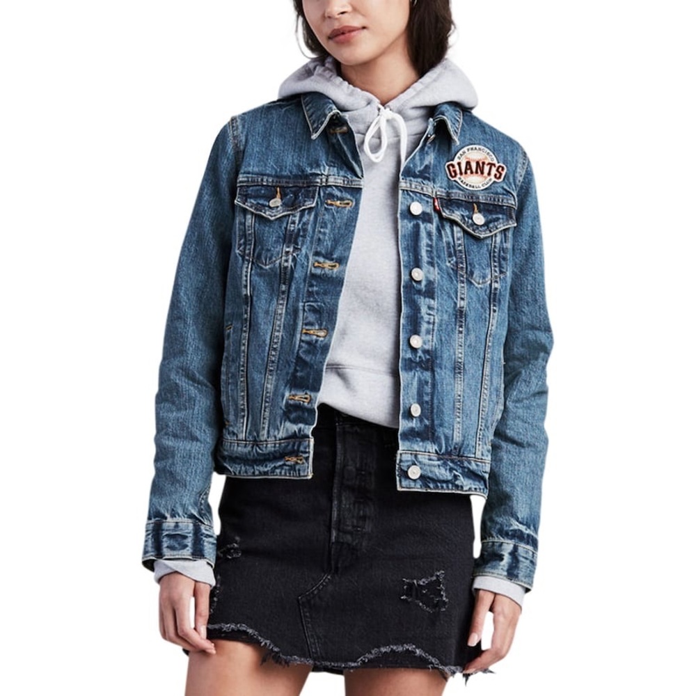 Authentic MLB Levi’s Classic San Francisco Giants Denim Jean Jacket!